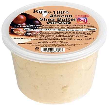 Kuza 100% African Shea Butter Creamy 15oz by Kuza