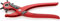 Knipex Pince emporte-pièces revolver revêtement poudre, rouge 220 mm 90 70 220