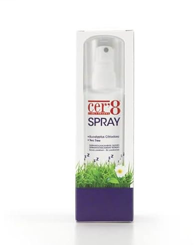 Cer'8 Spray Repellente 100 ml - A Base di Oli Essenziali di Eucalyptus Citriodora e Tea Tree