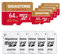 Gigastone 64GB 5-Pack Micro SD Card, Professional, A2 4K, 4K Video Recording, Nintendo-Switch Compatible, R/W up to 95/35MB/s, Micro SDXC UHS-I Class 10