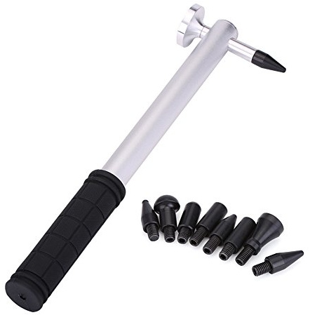 Dent Repair Hammer, Car Body Dent Repair Aluminium Alloy Knockdown Tap Down Hammer with 8 Heads