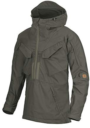 Helikon, Bushcraft PILGRIM Anorak utomhusjacka – DuraCanvas- svart, Taiga Green - 09, S