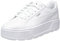 PUMA Women Karmen L Baskets, Puma White Puma White Puma Silver, 40.5 EU