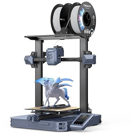 Creality Imprimante 3D CR-10 SE avec vitesse d'impression de 600 mm/s, imprimante 3D à haute vitesse, extrudeuse à entraînement direct Sprite, imprimante FDM Nivellement automatique précis, CR Touch,