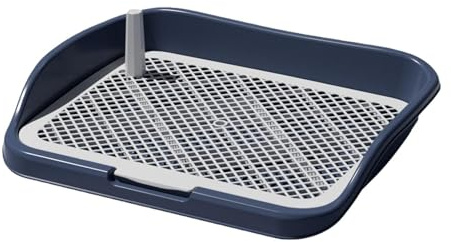 Navy Blue Puppy Pee Pad Holder - Indoor Dog Toilet Tray for Training, C Size
