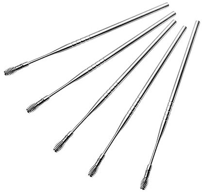 COLLBATH 5stücke Ohrlöffel Aus Edelstahl Mit Feder Ohrreinigungswerkzeug Ohrreiniger Für Erwachsene Langlebig Und Rostfrei Einfach Zu Reinigen Und Tragbar