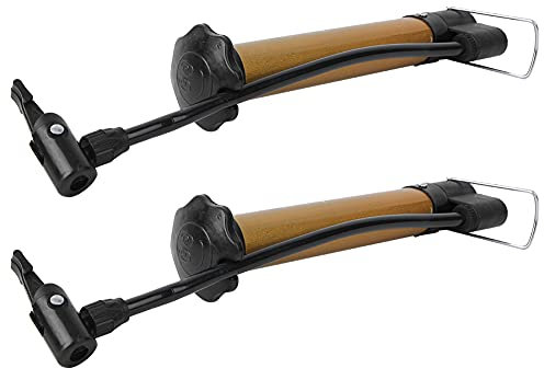 Ballpumpe, Fahrradpumpe, 2 Stück, Metall, Tragbar, Basketball-Inflator, Mini-Luftpumpe, Ballpumpe für Sportbälle mit Aufblasnadel für Kleines Fahrrad, Ball, Fußball, Volleyball,