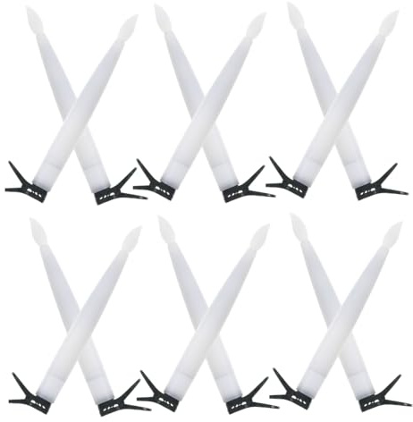 CLISPEED 12sets Candele Led Bianche Calde Corte e Satinate Con Clip Di Sicurezza Per Albero Di Natale Decorazioni Natalizie Riutilizzabili e Durevoli Per Feste in Giardino e Decorazioni Per