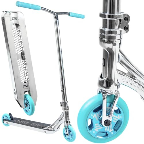 F26 CORE SL3 stuntskoter, park, H = 92,5 cm, krom/turkos