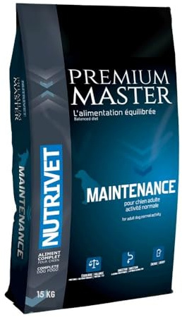 NUTRIVET - Premium Master Maintenance - Torrfoder för vuxna hundar med normal aktivitet - Kyckling & Ris - 15 kg