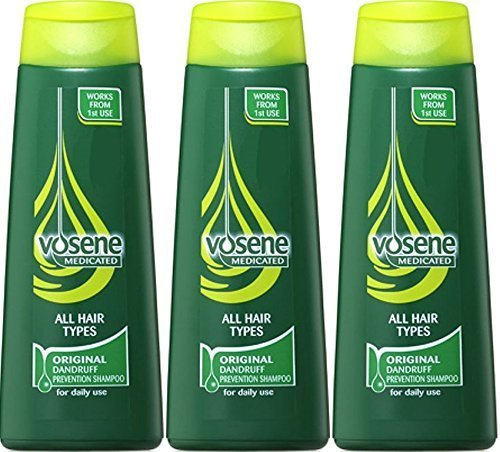 Vosene medicinsk anti-mjäll schampo, 250 ml x 3 förpackningar