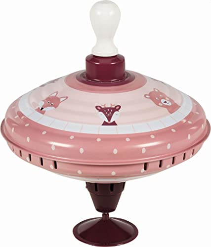 Goki Brummkreisel, Lifestyle Malve: Ø= 18,5 cm, H= 21 cm, Holz, Metall, Kunststoff, per Stück