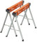BORA Caballos de sierra Workhorse PM-3350T - Paquete de 2 patas plegables resistentes, caballo de sierra de metal con soporte de 2 x 4 pulgadas, caballo de sierra profesional para carpintería,