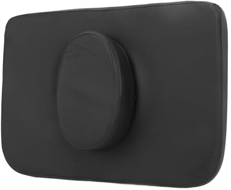 Cuscino per Lettino Massaggio per il Viso, Pelle PU, Imbottitura in Spugna Ad Alto Rimbalzo, 41x30x4 Cm, Foro Ovale 19x12,5x5 Cm, Adatto per Lettini di Bellezza con Fori,