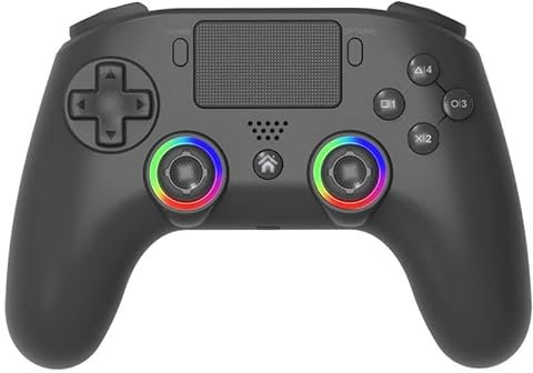 Subsonic - Mando inalámbrico para PS5 con paletas y LED programables, vibración y función táctil - Mando PS5 Negro