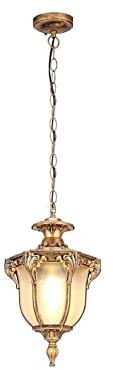 Pendant Lamp Outdoor Ceiling Pendant Light Glass Chain Adjustable for Courtyard Garden Pavilion Corridor Aisle Hanging Lantern Traditional E27 Ligths Fixture Flush Mount Fixture