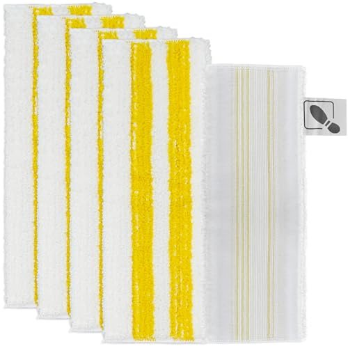 TAIANJI Microfibre Floor Pads Compatible with Karcher SC2 SC3 SC4 SC5, Washable Reusable (5 Pack)