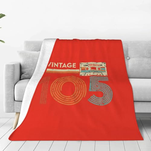 FOESUNIT Cassette Tape Limited Edition 105 Blanket for Girls, Personalized Blankets for Sofa
