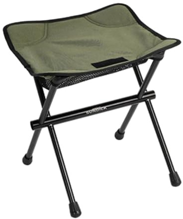 RCGOFOLLOW Lätt, bärbar, hopfällbar campingpall, campingstol för utomhussittplats och strandavkoppling, lätt att förvara, resetillbehör, bärbart fotstöd för utomhusvandring, resor