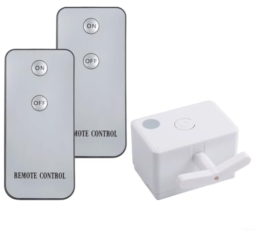 Wireless Infrared Remote Switch Controller for Lights, No Wiring Needed, 5-10m Range, Easy Install on Existing Switches, Works with Standard Light Fixtures,(Host + 2 Remote)
