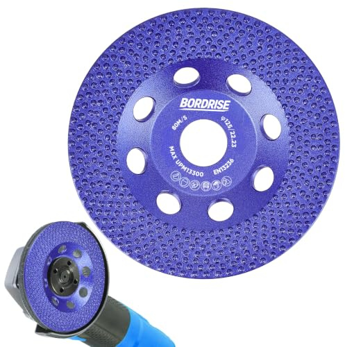 125mm Diamant-Schleiftopf, Diamantschleiftopf Diamant Schleifscheibe für Beton, Stein, Farbe, Fassadenfarbe, Diamantscheibe mit einem Ring aus Diamantkörnern
