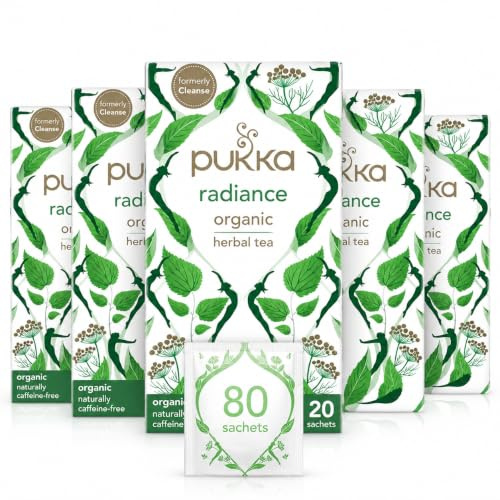 Pukka Herbs Radiance with Nettle, Peppermint & Fennel, 80 Tea Bags