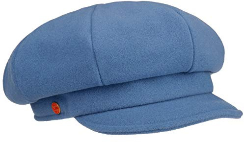 Mayser Damen Ballonmütze Wide Fit Visor Made in EU Herbst Winter dunkelblau S (55-56 cm)