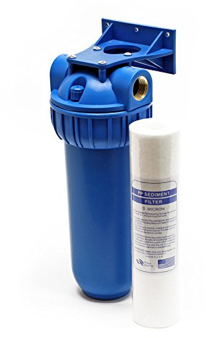 Naturewater NW-BR10B1 Filtre à eau potable à 1 étape – 130 x 140 x 340 mm – 20,67 mm (1/2) – 360 l/h – avec Filtre à sédiments – Purification Filtration