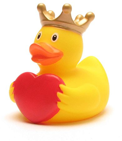 Duckshop I papera da bagno con cuore di auguri, L 9 cm, con portachiavi incluso nel set regalo di San Valentino