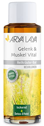 ARYA LAYA Heilkräuter-Bad Gelenk & Muskel Vital, 200 ml: Wellness & Pflege für zu Hause mit Heublumen-Extrakt, wohltuend nach körperlicher Anstrengung, stoffwechselanregend, Detox-Effekt, vegan