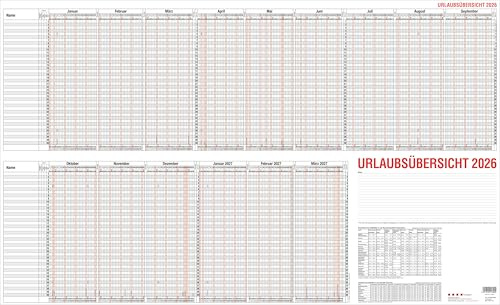 GÜSS-Urlaubsübersicht für 40 Mitarbeiter