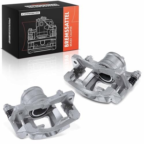Frankberg 2x Pinza de freno Delantero izquierdo derecho con Soporte (Distancia entre orificios Soporte 140mm）Compatible con Aveo T250 T255 Kalos KLAS Aveo/Kalos T200 Replace# 94566890