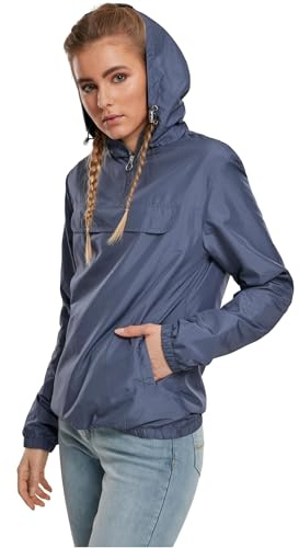 URBAN CLASSICS Chaqueta Cortavientos para Mujer, Chaqueta Impermeable con Capucha, Ligero y Repelente al Agua, Varios Colores Disponibles, Tallas: XS-5XL