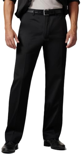 YUCENFU Mens Classic Fit Khaki Casual Chino Pants Hidden Waistband Big Tall