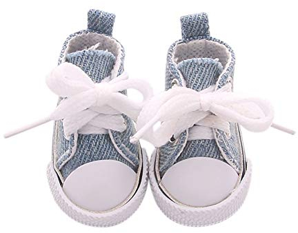 BSTCAR Puppenschuhe 5,5CM Mini Schuhe Klassische Sehr Klein Canvas Schuhe Stoff Schuhe Fingerspielzeug Puppen, Kind-Geschenk-Spielzeug