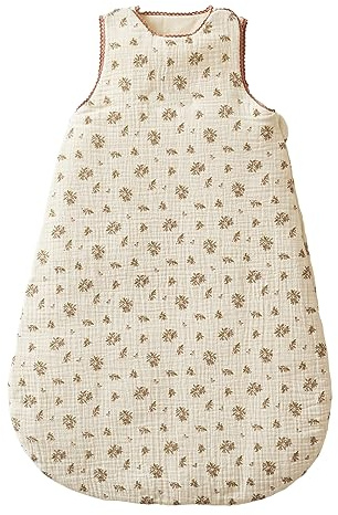 Vertbaudet Ärmelloser Baby Schlafsack Landhaus wollweiß/Mehrfarbig 85CM