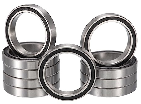 HiPicco MR6704-2RS Deep Groove Ball Bearings, ID 20mm x OD 27mm x Width 4mm Double Rubber Sealed Ball Z2 Lever Bearing Pre-Lubricated Chrome Steel Z2 Lever 10pcs
