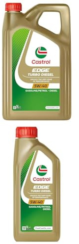 Bundle | Castrol EDGE TURBO DIESEL 5W-40 Motoröl, 5L + 1L