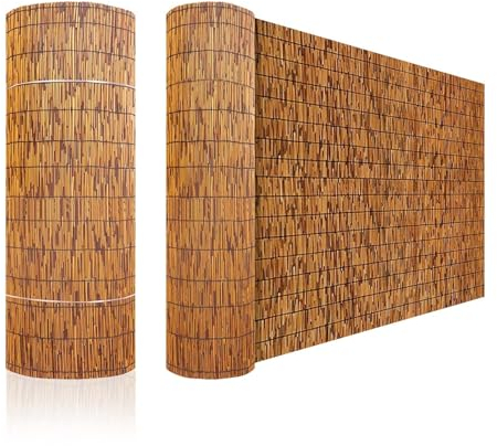 YYDPSHH Schilfrohrmatten Bambus-Sichtschutz 80 100 110 120 140 150 160cm Hoch Natürliches Schilfzaun Bambusmatte mit 100 Zip Ties, Privatsphäre Und Atmosphäre, für Home Bar, Decke