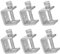 Morsetti a C in acciaio inox, set da 6 pezzi, morsetto C ad alte prestazioni, pinza di fissaggio da 65 mm, morsetto regolabile da 35 a 60 mm, morsetti a C per la lavorazione del legno, saldatura