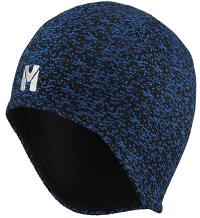 MILLET - TYAK Ear Flap - Bonnet Mixte en Laine Mérinos - Alpinisme, Randonnée, Trekking - Bleu Taille Unique