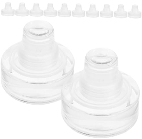 VALICLUD Glas und Silikon Weinstopper T-förmige 12 Stück | Wiederverwendbarer Flaschenverschluss, Luftdichte Abdichtung, für Cafés und Bar, Passend für Wein und Bier