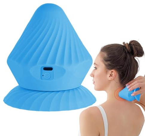 Ylnailky Massageball, Elektrisches Muskelmassagegerät für Nacken, Aufladbares Triggerpunkt Massagegerät für Training Entspannung Erholung