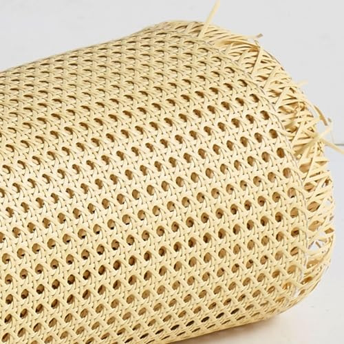 Ratan Rollo Mimbre 60 x 200 cm, Rejilla Mimbre, Mimbre Natural, Mimbre Rollo, Rattan, Rollo Ratan, Ratan Natural por Metros, Rollo de Mimbre para Muebles, Silla ratan Aparador Cabecero(35x200cm)