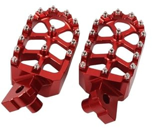 WTNZBAEM Fußrasten Fußrasten Fußrastenstützen Pedale Kompatibel mit KTM EXC 300 SX 125 EXCF 350 SXF 250 XC 65 85 150 200 450 530 XCF XCW XCFW 1998-2016(Red)