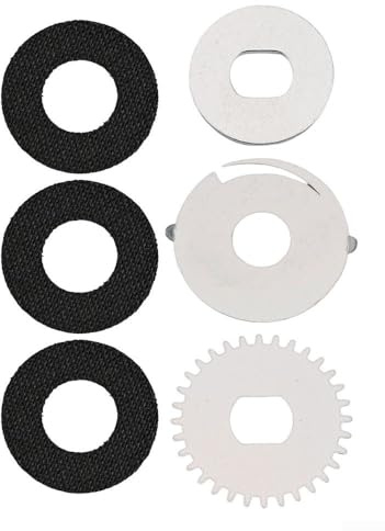 Solaughguy Angelrolle Reparatursatz für Daiwa For Steez - Drag Clicker Unterlegscheibe Ersatzteile mit Carbon Bremsbelag, Druckplatte & Ritzel, 3er-Pack Unterlegscheiben f