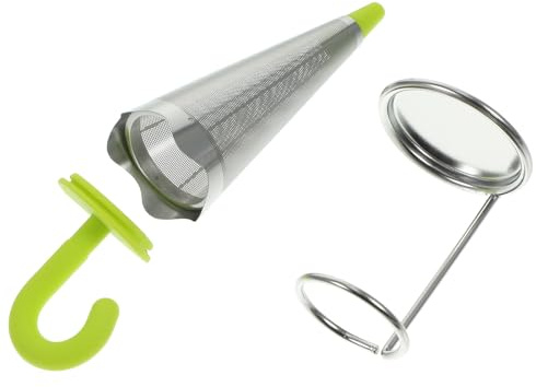 Kichvoe Reusable Stainless Steel Tea Filter with Silicone Handle Stylish Umbrella Shape Tea Infuser Rust Free and Sturdy for Office and Kitchen Use