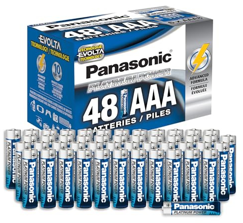 Panasonic Energy Corporation LR03XE/48PC Platinum Power Long Lasting AAA Alkaline Battery, 48 Pack