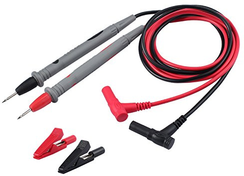 AMTOVL Multimeter Test leads, Alligator Clips Multitester Test Lead Kit Set 1000V 10A Test Lead Probe wtih 60V 10A Alligator Clips