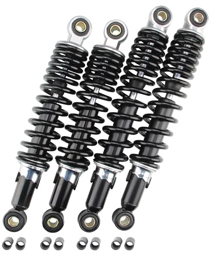 Citomerx Stoßdämpfer Tieferlegung Set schwarz 260 mm + 280 mm | Kompatibel mit Simson Schwalbe KR51 Star